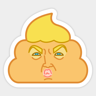 Donald Dump, Dump Trump, Poop Emoji Sticker